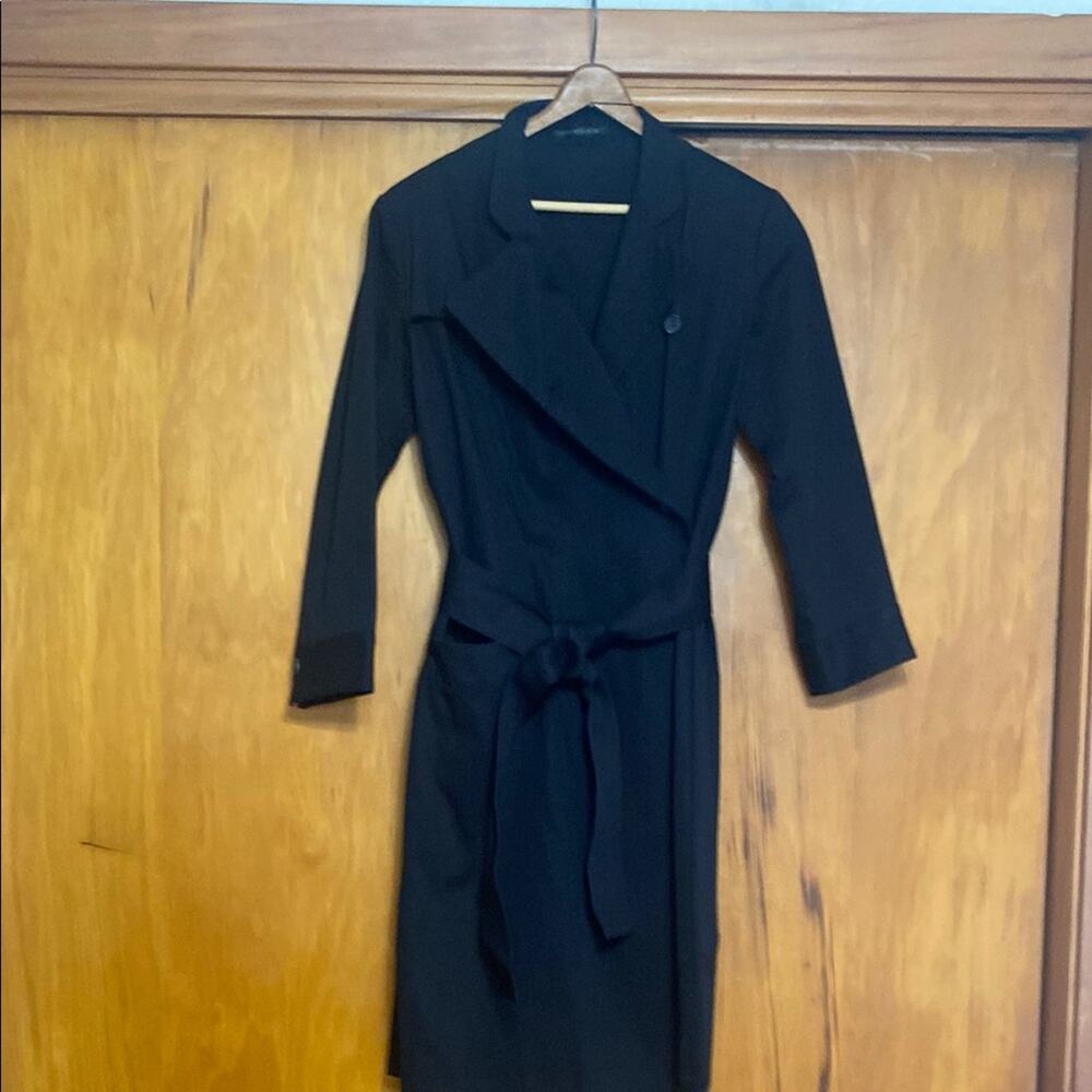 VTG Yohji Yamamoto 2003 Summer/Spring Black Long Sleeve Trench Coat & Belt